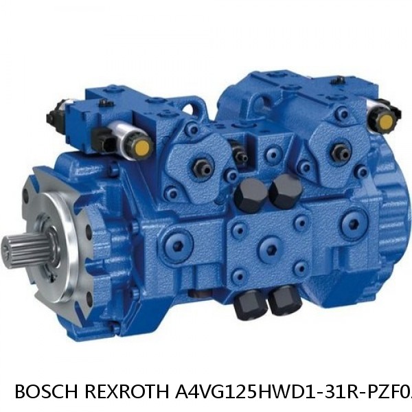 A4VG125HWD1-31R-PZF02F041F BOSCH REXROTH A4VG VARIABLE DISPLACEMENT PUMPS
